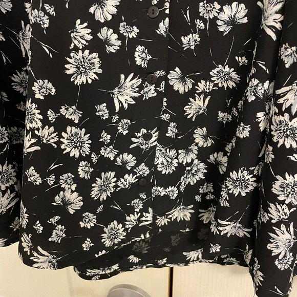 Luck & Trouble Black Floral Skater Dress - Size 10 (Australia) or Medium (US) - Picture 6 of 7